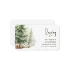 Forest Woodland Animals Baby Registry QR Code