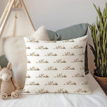 Forest Woodland Animals Cushion<br><div class="desc">Introducing our forest woodland animals throw pillow – perfect for a cute and whimsical celebration! Featuring a modern watercolor forest theme with adorable creatures like a fox, brown bear, bunny, and deer, it's great for a gender-neutral shower. This bohemian design sets a sweet and simple scene with its natural landscape...</div>