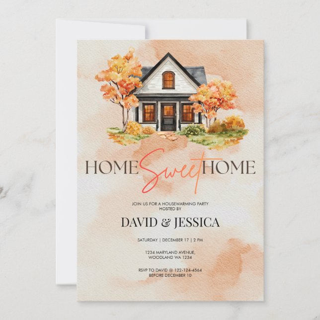 Forest Woodland Housewarming Party  Invitation (Front)