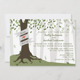 Forest / Woodland Wedding Invitation