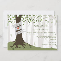 Forest / Woodland Wedding Invitation