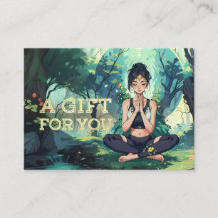 Forest Yoga Meditation Instructor Life Coach Gifts Discount Card