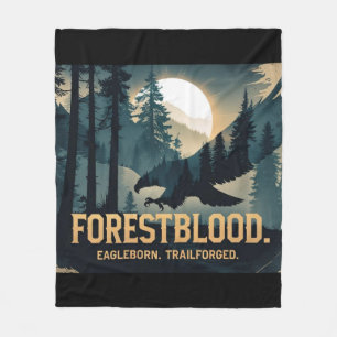 Forestblood - Wild Spirit Born from the Forest Fleece Blanket