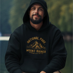 Forested View at Mount Rainier Park Hoodie