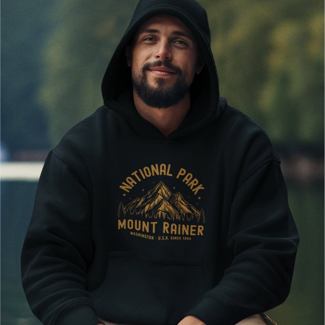 Forested View at Mount Rainier Park Hoodie (Creator Uploaded)