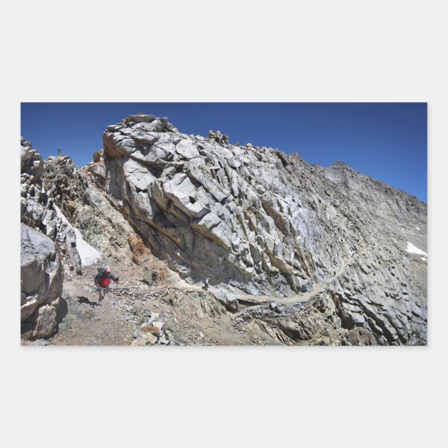 Forester Pass Catwalk - John Muir Trail Rectangular Sticker (Front)