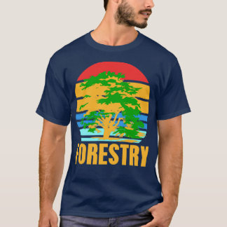 Forestry Vintage Retro T-Shirt