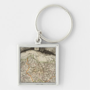 Forests and city boundaries key ring