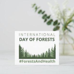 Forests And Health International Day of Forests Postcard