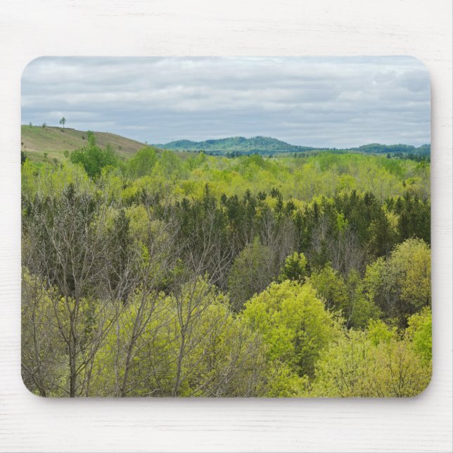 Forests and Hills of Black River Falls Wisconsin Mouse Pad (Front)