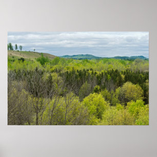 Forests and Hills of Black River Falls Wisconsin Poster
