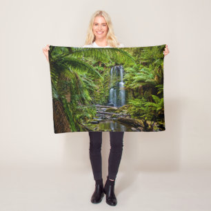 Forests Beauchamp Falls Australia Fleece Blanket