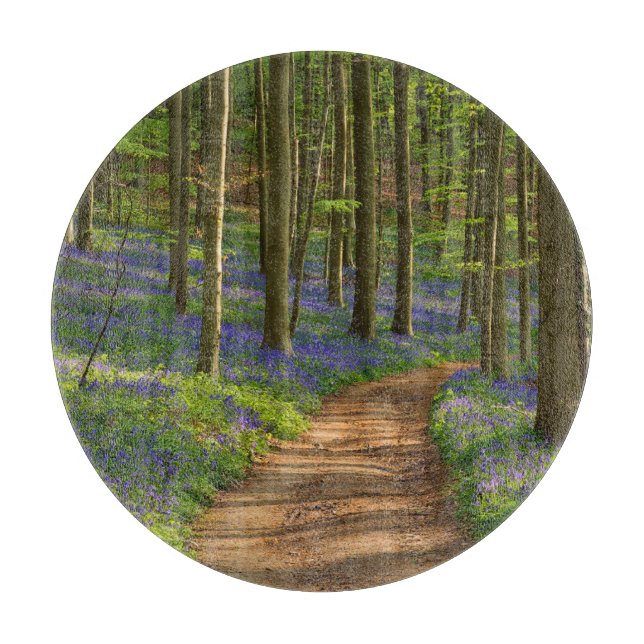 Forests | Bluebell Forest in Belgium Cutting Board (Front)