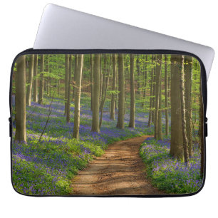 Forests Bluebell Forest in Belgium Laptop Sleeve