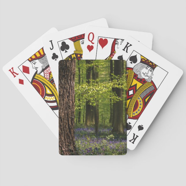Forests | Bluebells in Belgium Playing Cards (Back)