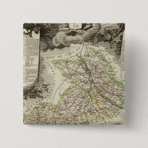 Forests, cities, towns 15 cm square badge