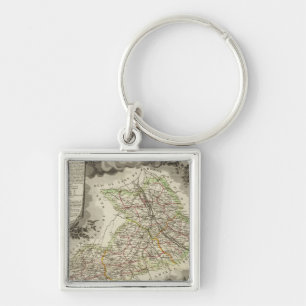 Forests, cities, towns key ring