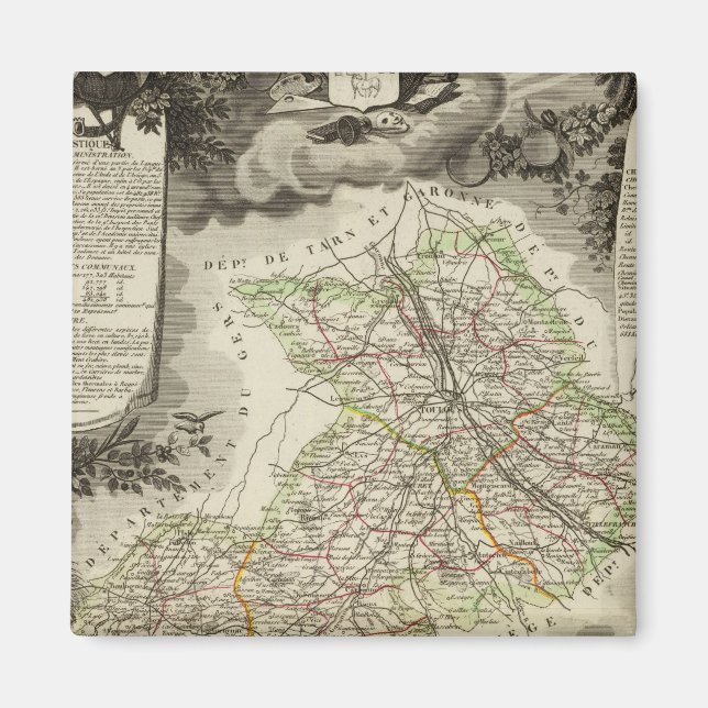 Forests, cities, towns magnet (Front)