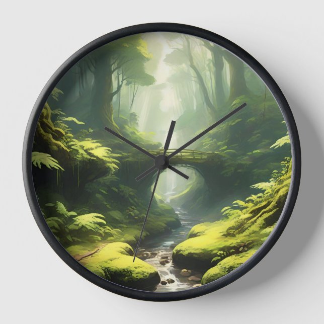 Forest's Embrace Clock (Front)