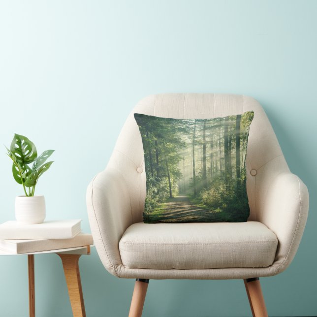 Forests | Forest Path Hamburg Germany Cushion (Chair)