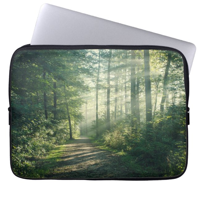 Forests | Forest Path Hamburg Germany Laptop Sleeve (Front)