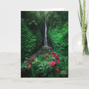 Forests   Leke Leke Waterfalls in Bali Card