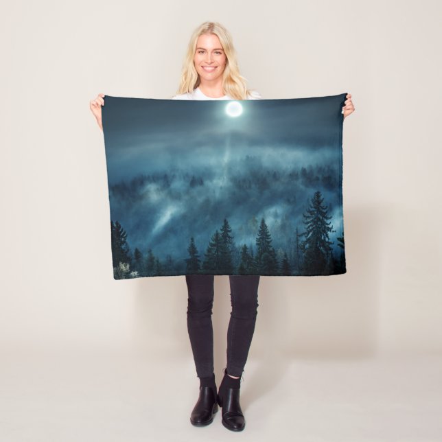 Forests | Moonlit Forest Fleece Blanket (In Situ)