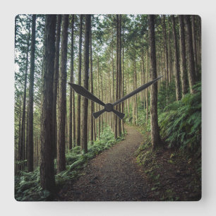 Forests   Mountains of Wakayama Japan Square Wall Clock