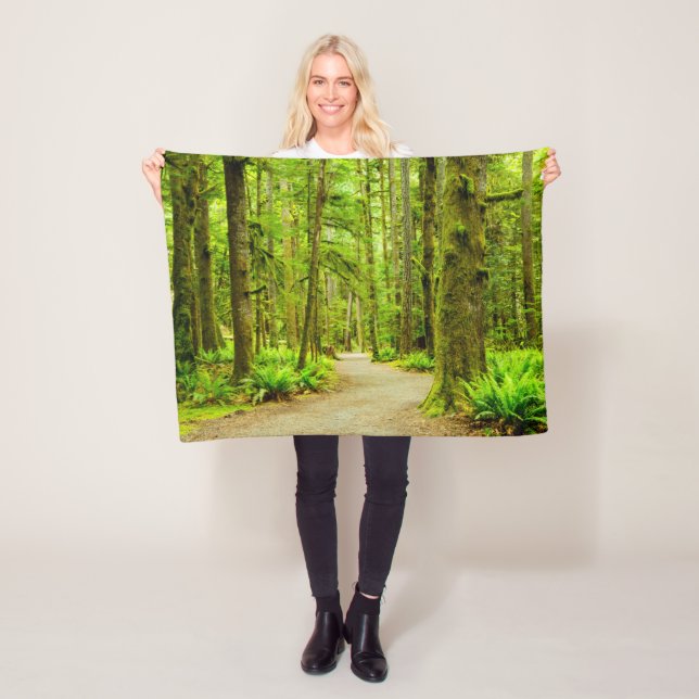 Forests | Olympic National Park Fleece Blanket (In Situ)