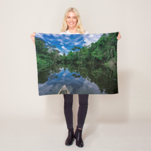 Forests Peruvian Jungle Forest Fleece Blanket