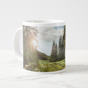 Forests Sun Peeking Thru Large Coffee Mug