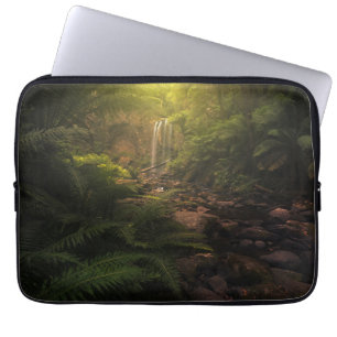Forests   Sunlight Highlights Waterfall Laptop Sleeve