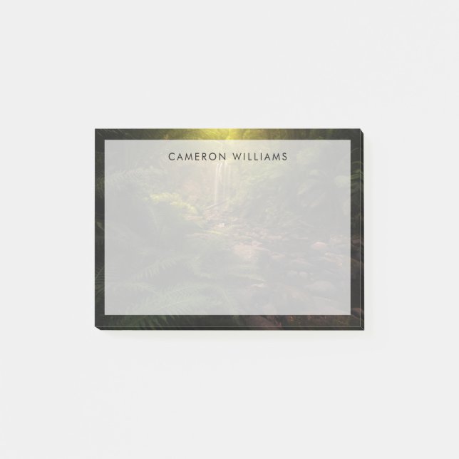 Forests | Sunlight Highlights Waterfall Post-it Notes (Front)