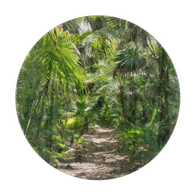 Forests | Tropical Rainforest Tulum Mexico Cutting Board (Front)