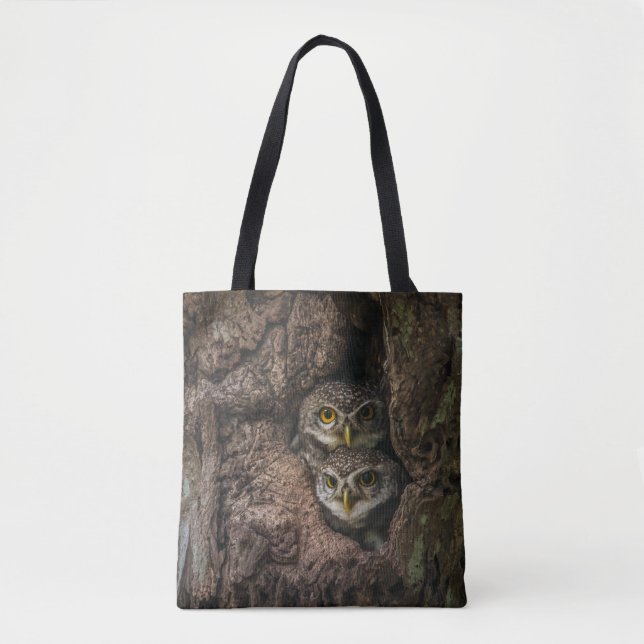 Forests | Two Owls Looking Tote Bag (Front)
