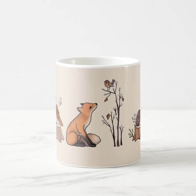 Forests with animals coffee mug (Center)