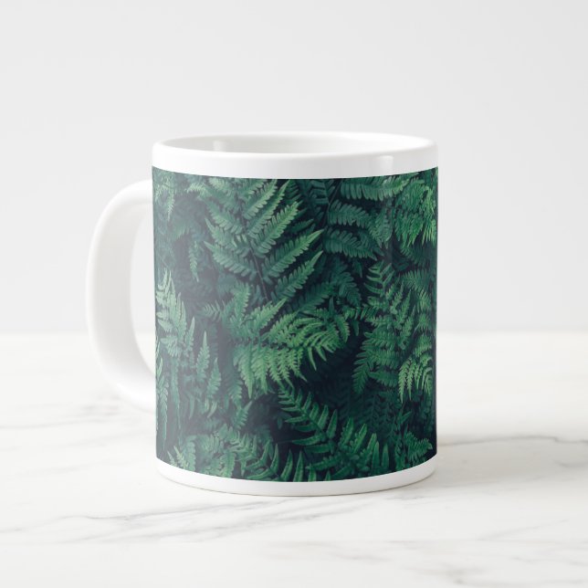 Forests | Woodland Ferns Large Coffee Mug (Front Left)