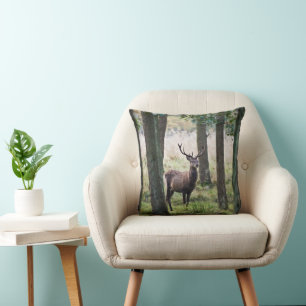 Forests Woodlands & Red Deer Cushion