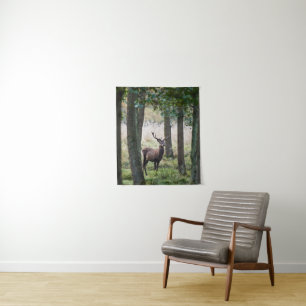 Forests Woodlands & Red Deer Tapestry