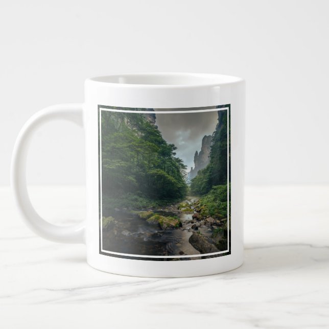 Forests | Zhangjiajie National Forest Park Large Coffee Mug (Left)
