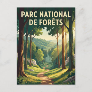 Forêts National Park France Postcard