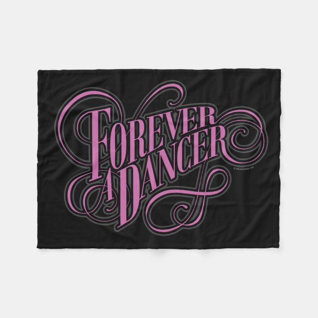 Forever A Dancer Fleece Blanket (Front (Horizontal))