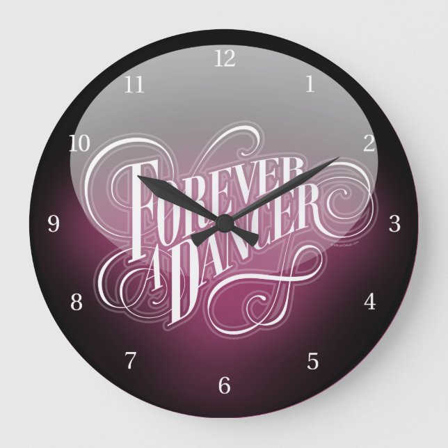 Forever A Dancer Large Clock (Front)