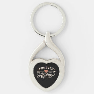Forever Always Couple - Pointing Right Key Ring