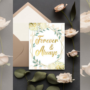 Forever & Always – Elegant Personalised Wedding De Invitation