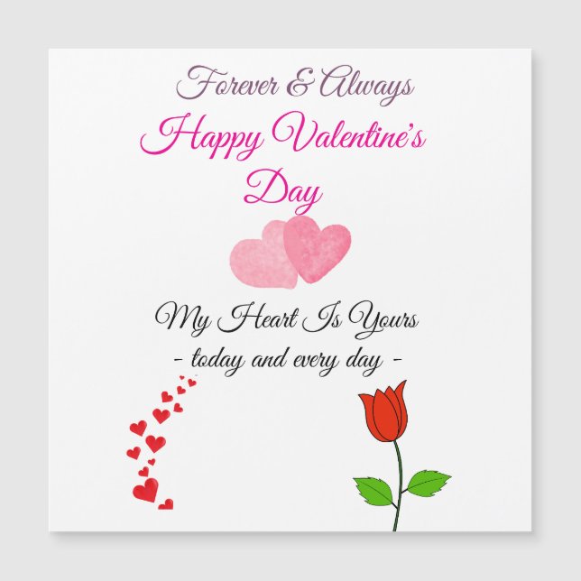Forever & Always – Happy Valentine’s Day Card (Front)