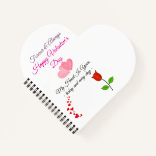 Forever & Always – Happy Valentine’s Day Card Notebook