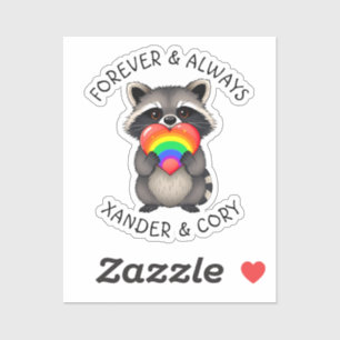 Forever & Always Personalised    LGBTQ Racoon