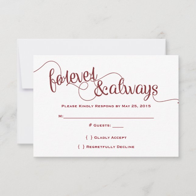 Forever & Always RSVP (Front)