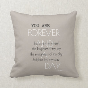 Forever and A Day Poem Cushion